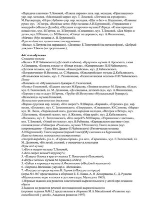 Рабочая программа музыкального руководителя Туссиной О.П. на 2018-2019 уч. год.