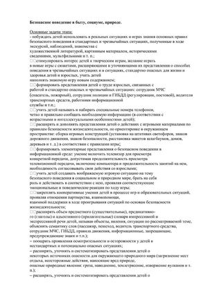 Рабочая программа воспитателей группы № 1 