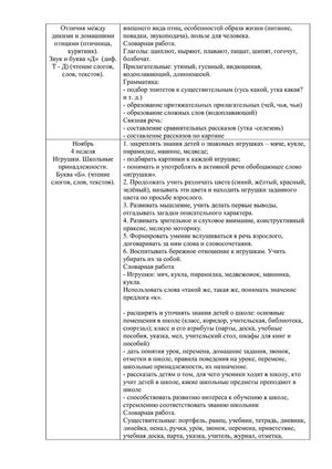 Рабочая программа воспитателей группы № 1 