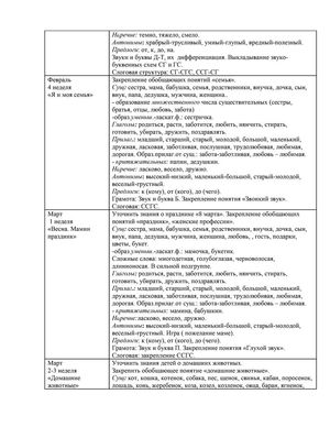 Рабочая программа учителя – логопеда групп № 2 и № 10 Камфорович Ю.А. 2018-2019 уч. год. 