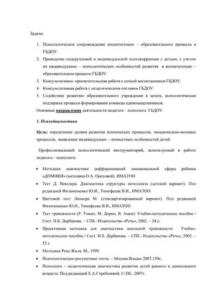 Рабочая программа педагога психолога Суетиной О.А. 2018-2019 уч. год