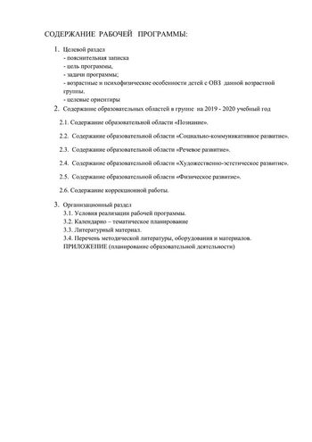 Рабочая программа учителя – логопеда 11 группы Голубевой С.Н. 2019-2020 уч.год.