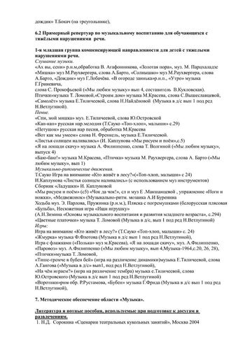 Рабочая программа музыкального руководителя Туссиной О.П. на 2019-2020 уч. год. 