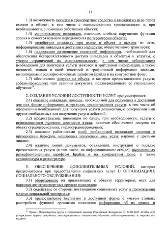 Методическое пособие по обеспечению доступности для инвалидов объектов и услуг